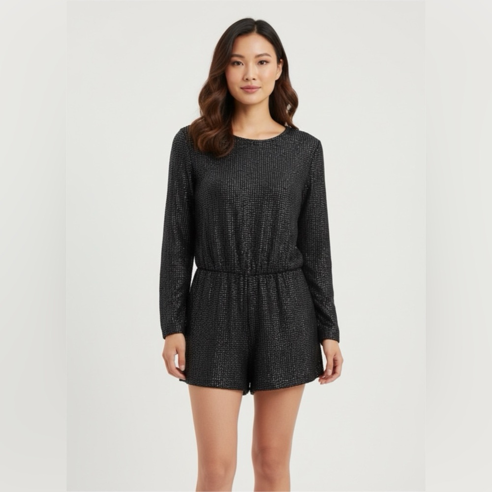 MLV Black Textured Women's Blouse